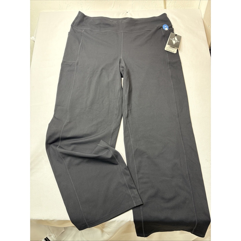 Skechers Women's Go Walk Lite GoFlex High Waisted Stretch Pants Black 3X